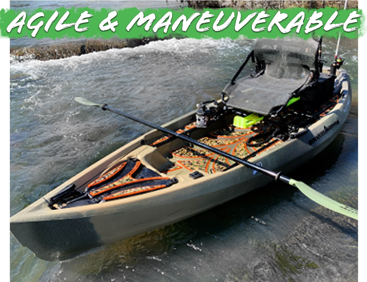 F Agile Maneuverable | Fishing Kayaks | Canoe Fishing | Nucanoe