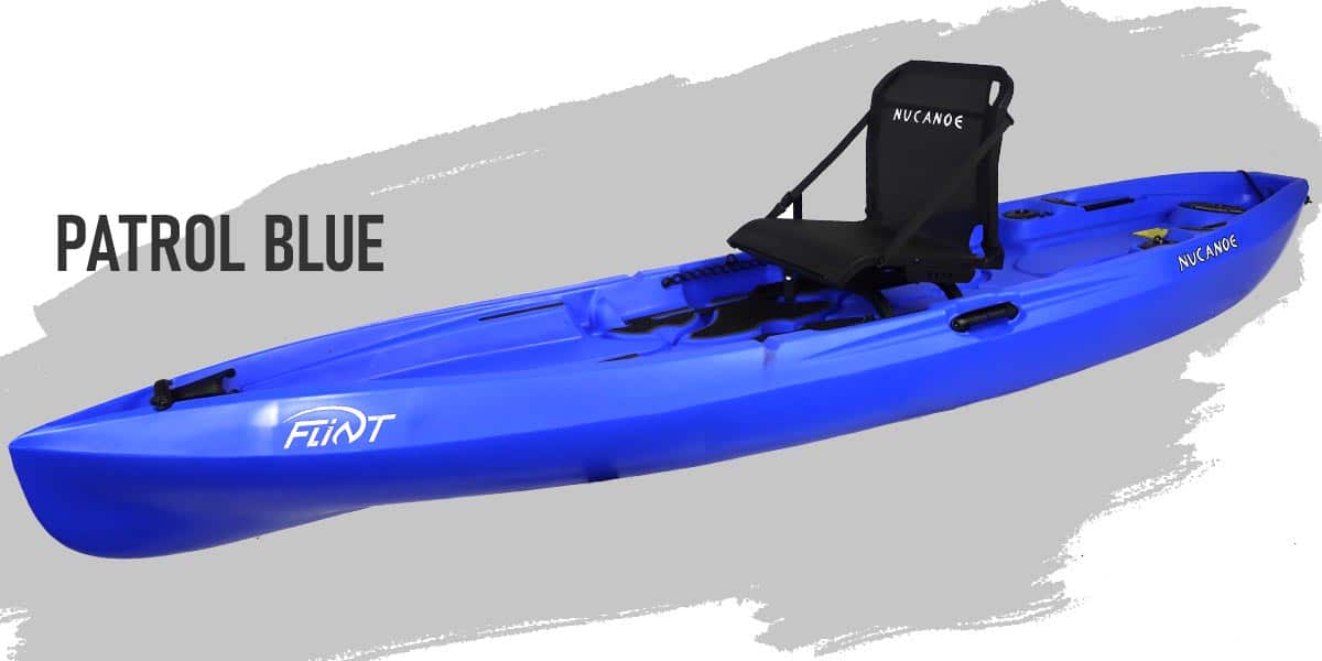 Flint Color Options Patrol Blue | Fishing Kayaks | Canoe Fishing | Nucanoe