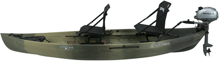 Honda Outboard Frontier Army Camo Tandem | Fishing Kayaks | Canoe Fishing | Nucanoe