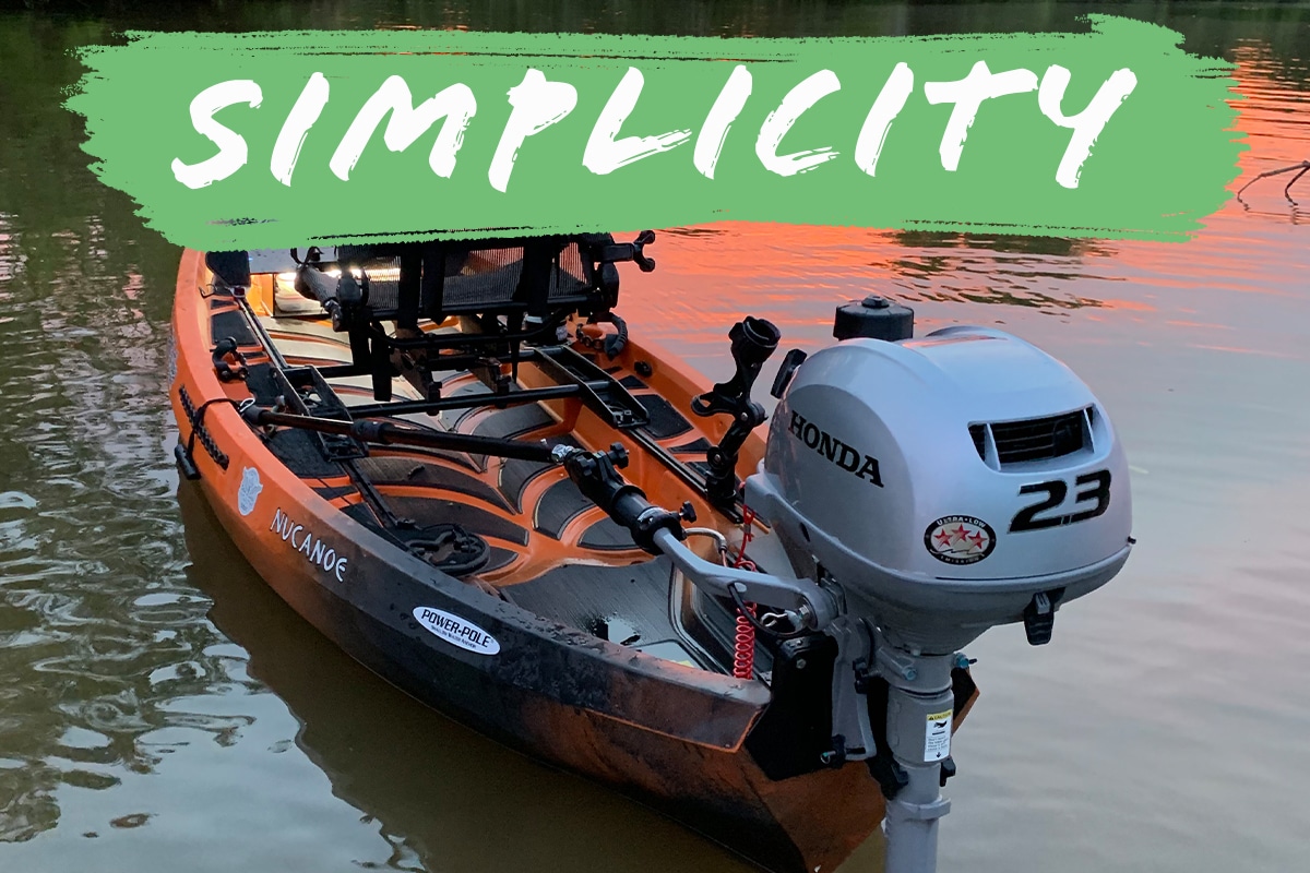 Outboard Simplicity | Fishing Kayaks | Canoe Fishing | Nucanoe