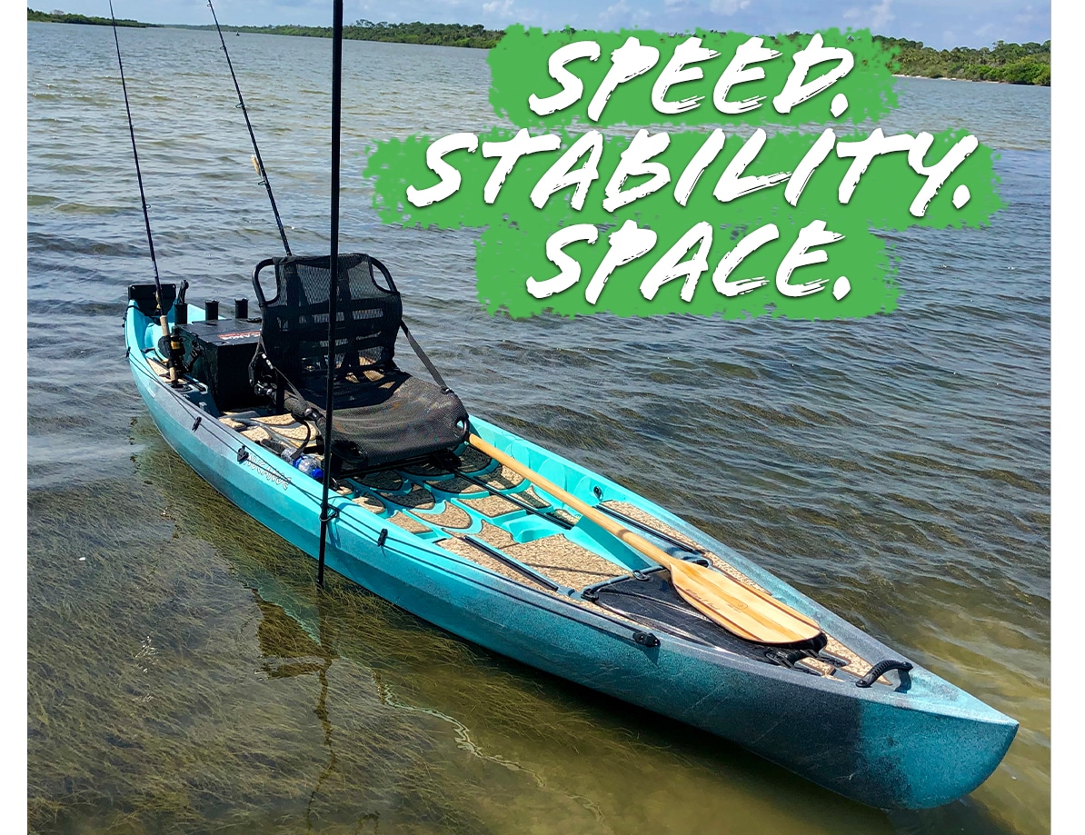 Pursuit Speed Stability Space | Fishing Kayaks | Canoe Fishing | Nucanoe